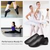 41uQvvSFqML.jpg Jazz Shoes for Women Men Leather Upper Slip-on Dance Shoes Unisex