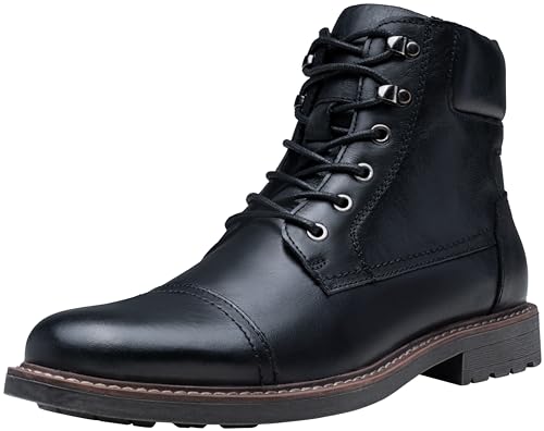 41v8TUl5m7L.jpg Mens Boots Leather Retro Dress Boot Cap Toe Casual Motorcycle