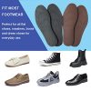 511DsTE8kYL.jpg Thin Leather Insoles for Men Black Leather Insoles for Boots Full Length Shoe Inserts for Dress Shoes Thin Shoe Liners for Odor