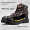 Steel Toe Work Boots for Men, Non Slip & Puncture Resistant Construction Boots with Breathable Lining, EH Protection,
