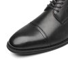 Mens Leather Updated Classic Cap Toe Oxfords Lace Dress Shoes