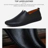 Men's Genuine Leather Loafer Shoes Slip On Soft Walking Driving Shoes
