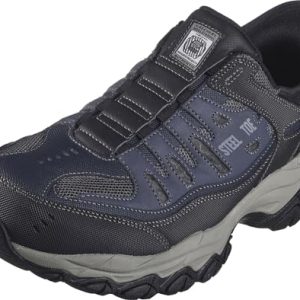 51KsKjZGyEL.jpg Men's Hands Free Slip-ins Cankton-Faison St Industrial Shoe, Navy/Grey, 12