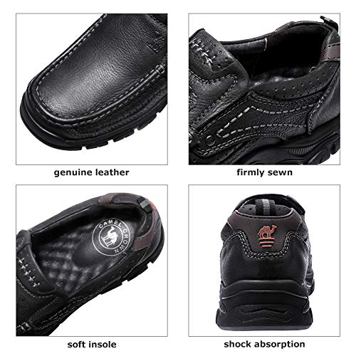 Mens Loafers Slip On Loafer Leather Casual Walking Shoes Comfortable for Work Office Dress Outdoor