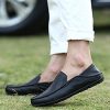 Men's Premium Genuine Leather Casual Slip on Loafers Breathable Driving Shoes Fashion Slipper