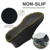 Leather Non-Slip Waterproof Work Shoes for Men Women Slip-Resistant Oil Slip-On Loafers for Chef Kitchen Restaurant Food Service