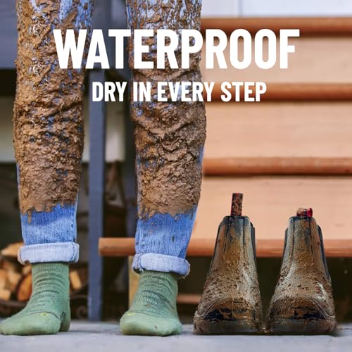 Steel Toe Slip on Work Boots for Men Waterproof Slip Resistant Fire Station Mechanic Boots Comfortable Construction Chelsea