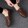 51jd1ocDtWL.jpg Men's Casual Genuine Leather Slip On Soft Driving Walking Shoes Penny Loafer Flats Shoes