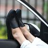 Men's Premium Genuine Leather Casual Slip on Loafers Breathable Driving Shoes Fashion Slipper