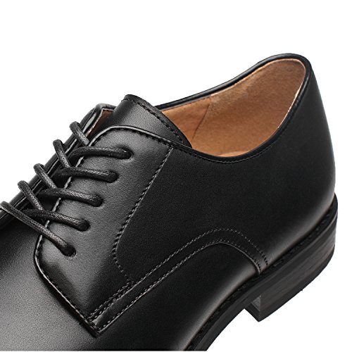 Mens Leather Updated Classic Cap Toe Oxfords Lace Dress Shoes
