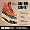 EverBoots Mens Work Boots for Men, Leather EverFit Lightweight Comfort Boot, Anti Slip & Shock Absorption, Soft Oil Grain,