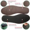 51tDoTEasL.jpg Thin Leather Insoles for Men Black Leather Insoles for Boots Full Length Shoe Inserts for Dress Shoes Thin Shoe Liners for Odor