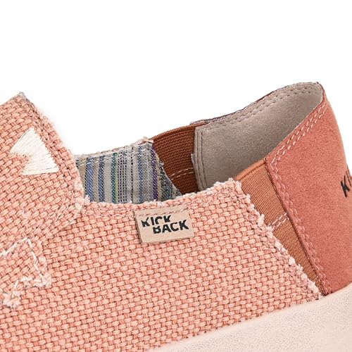 Barbeach Canvas Mens Slip On Loafers - Lightweight Canvas Slip in Shoes - with Leather Lined Memory Foam Insoles - Mens Casual