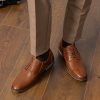 Men's Dress Shoes Leather Classic Formal Mens Oxfords Retro Derby Oxford